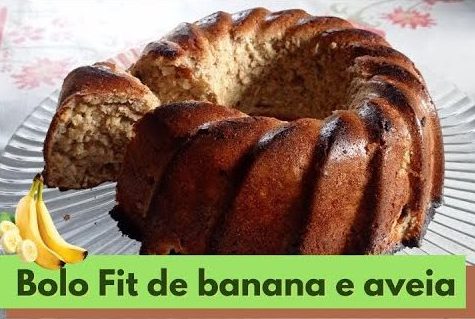 bolo de aveia com banana