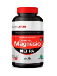 Cloreto de Magnésio 500mg - 120 Cápsulas - ClinicMais